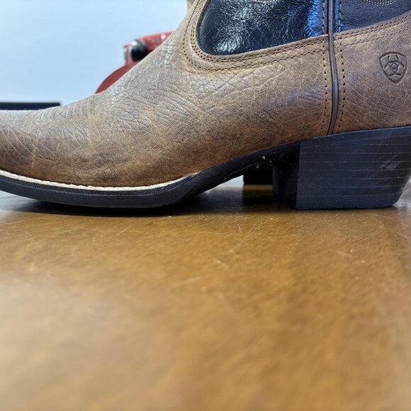 ✨ Ariat Men’s Western Boot – Square Toe – Brown/Black – Size 11 D - Picture 5 of 9